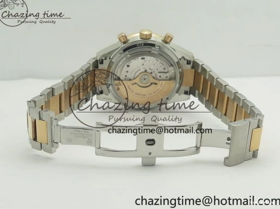 0116 Speedmaster ’57 Co-Axial SS RG OMF 1:1 Best Edition Black Dial On SS RG Bracelet A9300 (Free Leather Strap) RelaxedFit 8071